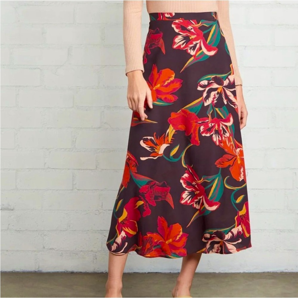 Rachel Pally Crepe Midi Skirt XS NWOT